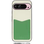WORK49GG-CMGN-GPX9PXL [Google Pixel 9 Pro XL 用 PUレザースマホケース/ストラップホール＆カードポケット付き クリームグリーン]
