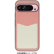 WORK49GG-PKCM-GPX9PXL [Google Pixel 9 Pro XL 用 PUレザースマホケース/ストラップホール＆カードポケット付き ピンククリーム]