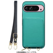 WORK24MPGG-TQ-GPX9PXL [Google Pixel 9 Pro XL 用 小銭入れ付きスマホケース/PUレザー/ストラップ付き ターコイズ]