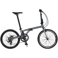 折りたたみ自転車 グレー HARRY QUINN CHROMOLY207V