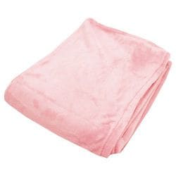 ふんわりやわらか ニューマイヤー毛布 軽量タイプ パステルピンク シングル 約140×200cm フランネル NM141460-16