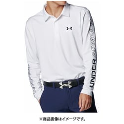 1388305 [ゴルフ メンズ UAプレイオフ LS ポロ 100 WH/BK MD]