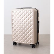 スーツケース 旅行日数目安:2~3泊 53L TSAロック搭載 キルティングキャリーケース ゴールド CM12-4-00026GD Lサイズ