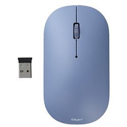 無線3ボタンBlueLEDマウス ブルー MUS-RKT230BL