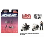 AD-64530MJ 1/64 フィギュア スピードコップポリス バイク 4個セット [ダイキャストミニカー]