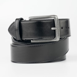 LB16-BK [定番ビジネスベルト 牛革 バックル 38mm]