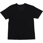 メンズ インナー 半袖 Tシャツ Vネック 下着 カノコ編み 速乾インナー プラチナ加工 LLサイズ ブラック 12527-55-10