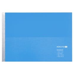 限定 ノートブック KOKUYO ME（コクヨミー） セミB5ハーフサイズ（126×179mm） B罫（中横罫）/罫幅6mm 無線綴じ 50枚 プールブルー KME-NB295BLB