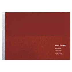 限定 ノートブック KOKUYO ME（コクヨミー） セミB5ハーフサイズ（126×179mm） B罫（中横罫）/罫幅6mm 無線綴じ 50枚 タータンレッド KME-NB295BDR