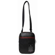 TMPI-10BKRD [メデン PU LEATHER 縦型 ミニショルダーバッグ ブラック/レッド]
