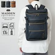 TMPI-11NV [メデン PU LEATHER ボックスリュック 17L A4サイズ対応 ネイビー]