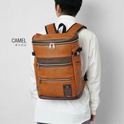 TMPI-11CM [メデン PU LEATHER ボックスリュック 17L A4サイズ対応 キャメル]