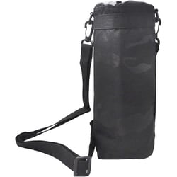 BONTE ペットボトルカバー Camo ブラック 1.5L～2L用 保温 保冷 内面アルミ加工 取っ手付き ショルダーベルト付き P-3644