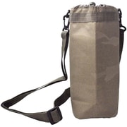 P-3646 [BONTE ペットボトルカバー Camo オリーブ 1.5L～2L用 保温 保冷 内面アルミ加工 取っ手付き ショルダーベルト付き]