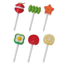 おかずに変身！ 野菜のピック 6本入 お弁当をかわいらしく演出 おかず感増し増し P-3592