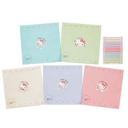 ハローキティ おにぎりラップ 15枚入 5柄×3枚 とめシール付き 18×18cm 弁当 日本製 HK-30