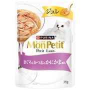 モンプチ プチリュクス ジュレ まぐろとかつおのかにかま添え 35g