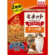 ミネット まぐろチップ&かつお節添え 400g