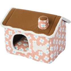 もこもこハウス フラワーブラウン