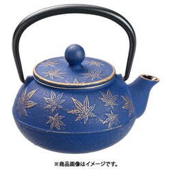 岩鋳 急須 カエデ3型 金/ヨーロッパブルー BKY3601