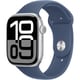 Apple Watch Series 10（GPSモデル）- 46mmシルバーアルミニウムケースとデニムスポーツバンド - M/L MWWM3J/A