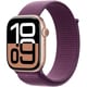 Apple Watch Series 10（GPSモデル）- 46mmローズゴールドアルミニウムケースとプラムスポーツループ MWWV3J/A