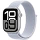 Apple Watch Series 10（GPS + Cellularモデル）- 42mmシルバーアルミニウムケースとブルークラウドスポーツループ MWX53J/A
