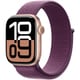 Apple Watch Series 10（GPS + Cellularモデル）- 42mmローズゴールドアルミニウムケースとプラムスポーツループ MWXC3J/A