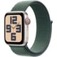 Apple Watch SE 第2世代 （GPS + Cellularモデル）- 40mmスターライトアルミニウムケースとレイクグリーンスポーツループ MXGH3J/A