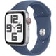 Apple Watch SE 第2世代 （GPS + Cellularモデル）- 44mmシルバーアルミニウムケースとデニムスポーツバンド - S/M MXGP3J/A