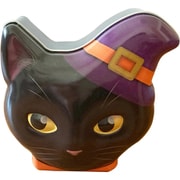 【限定】ハロウィン ネコ フェイス缶
