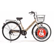 シティサイクル VFamily HD BLOOM(ブルーム) 27インチ 6段変速 LEDオートライト カフェ LKV276FHD-AND