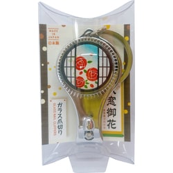 日本製 爪切り N11887丸窓御花 ガラス爪切り バラ
