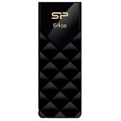 USBメモリ スライド式 B03 64GB ブラック SP064GBUF3B03V1K