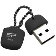 USBメモリ ラバー素材 J07 64GB ブラック SP064GBUF3J07V1T