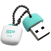 USBメモリ ラバー素材 J07 32GB グリーン SP032GBUF3J07V1B