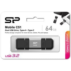 USBメモリ デュアル端子A+C C51 64GB SP064GBUC3C51V1S