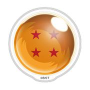 DBD-PUB-4S ドラゴンボールDAIMA ぷっくりったい バッジ 四星球