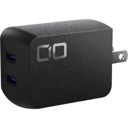 USB急速充電器 Novaport DUO II USB PD（パワーデリバリー）対応 67W USB-C×2 折りたたみ式プラグ採用 シボ加工 フルフラットデザイン ブラック CIO-G67W2C-N2-BK