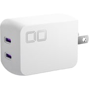USB急速充電器 Novaport DUO II USB PD(パワーデリバリー)対応 67W USB-C×2 折りたたみ式プラグ採用 シボ加工 フルフラットデザイン ホワイト CIO-G67W2C-N2-WH
