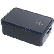 ユニモア スクエアランチ1段 600ml ネイビー 405426