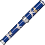 有田焼万年筆 鶴の舞 瑠璃 ロジウムメッキ 細字 受注生産品 102020200