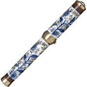 有田焼万年筆 染錦更紗手花蝶文 金メッキ 細字 受注生産品 102550200