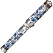 有田焼万年筆 染錦更紗手花蝶文 ロジウムメッキ 細字 受注生産品 102551200