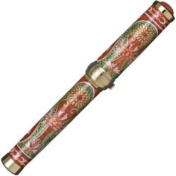 有田焼万年筆 赤濃菊絵 金メッキ 中字 受注生産品 102554400