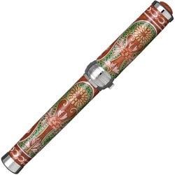 有田焼万年筆 赤濃菊絵 ロジウムメッキ 中字 受注生産品 102555400