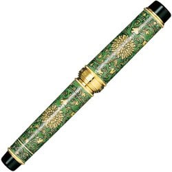 有田焼万年筆 黄緑彩兜唐草（源右衛門） 中字 受注生産品 102582400