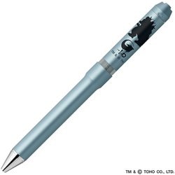 【限定】回転式多機能ペン シャーボNu（ニュー） ボール径：0.7mm インク色：2色（黒・赤） シャープペン芯径：0.5mm 本体色：ゴジラ ブルーグレー トップインシャープ機構搭載 SB35-GZ24-BGR
