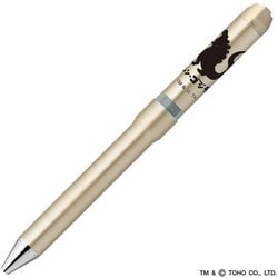 【限定】回転式多機能ペン シャーボNu（ニュー） ボール径：0.5mm インク色：2色（黒・赤） シャープペン芯径：0.5mm 本体色：ゴジラ シャンパンゴールド トップインシャープ機構搭載 SBS35-GZ24-CGO