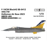 FABD72011 1/72 デカール 米空軍 F-16CM ブロック42 第49戦闘航空団 ホロマン空軍基地 2023年 [プラモデル用品]